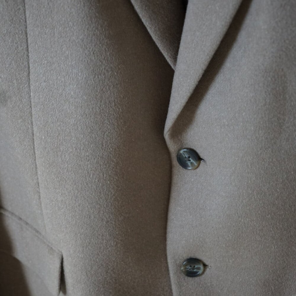 Lauren Ralph Lauren 46R Wool Silk Cashmere Camel Blazer Sport Coat - Picture 7 of 10